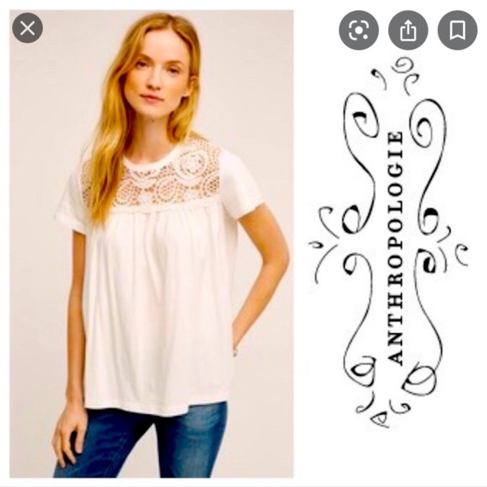Anthropologie eri + ali crochet top
